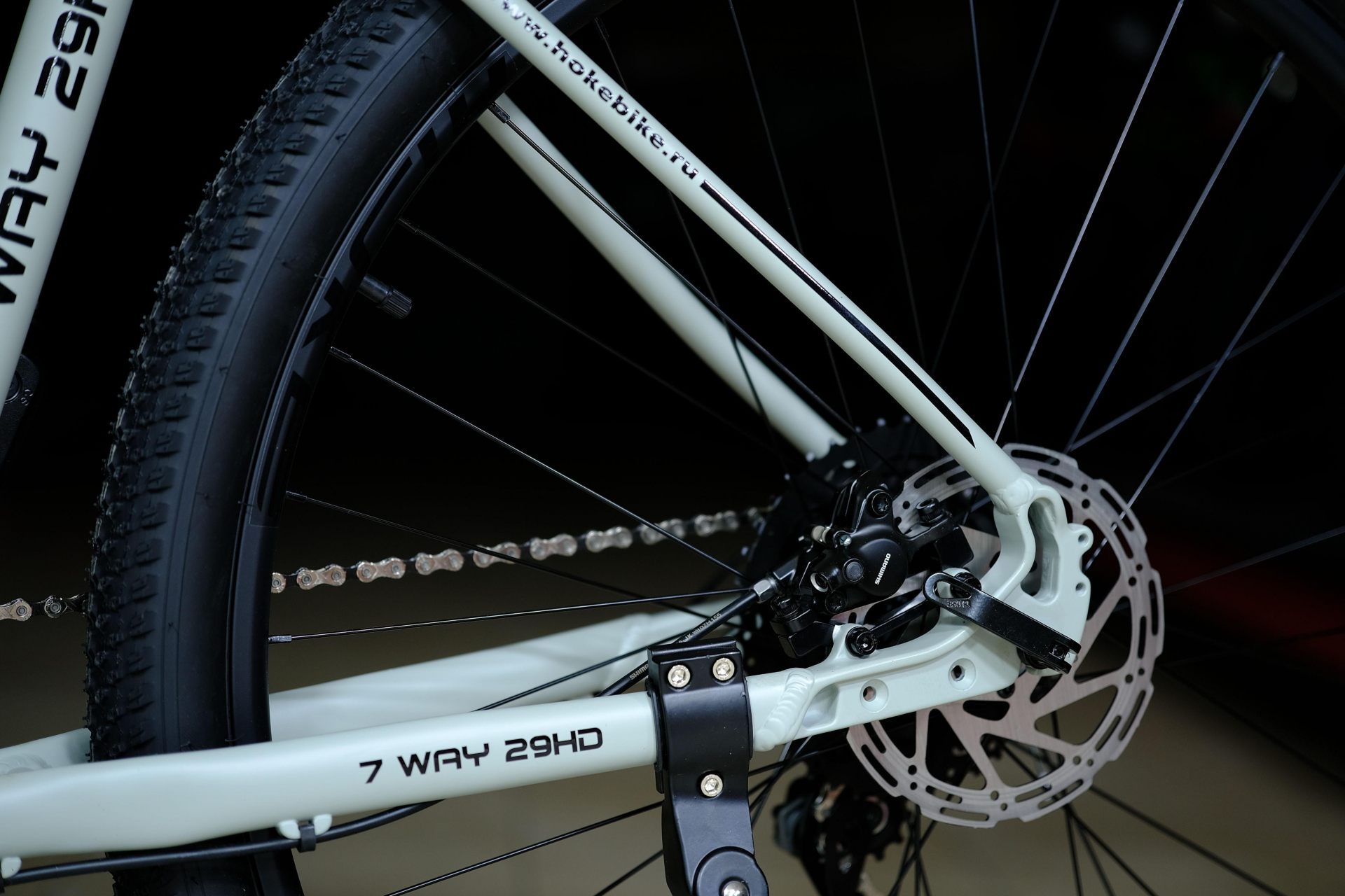 Обод 29 двойной усиленный ширина 30 mm, втулки алюминиевые на промах эксцентрики WZ-282 HOKE 7 Way 29 HD матовый серый 23